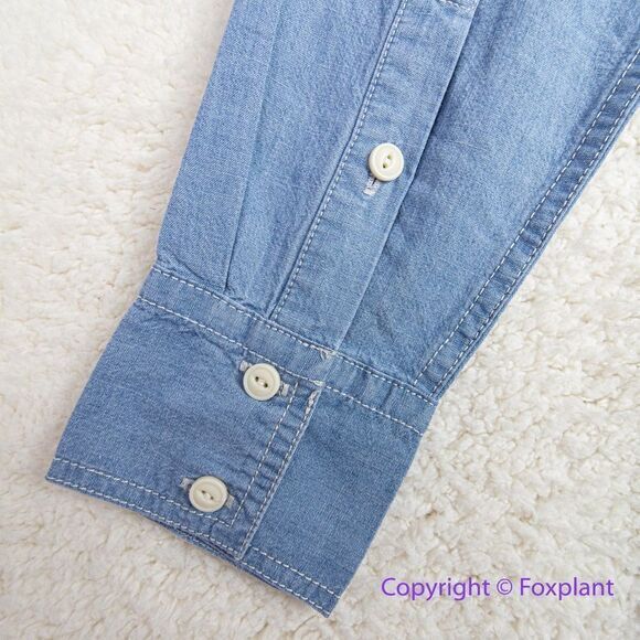 NEW J. Crew Classic-fit Chambray Shirt dress, size 2 - Picture 14 of 16